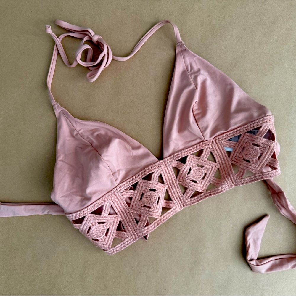 H&M Pink Cutout Bralette Intimates & Sleepwear